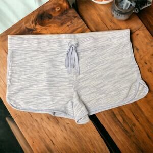 Just Be Light Blue Heather Drawstring Shorts Size Large